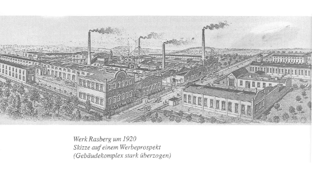 Die zweite Zeichnung des Werks in Rasberg von 1920