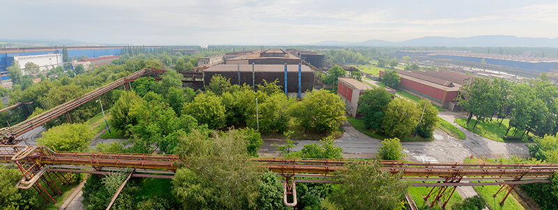 Eine weitere Luftaufnahme des Werks in Kosice