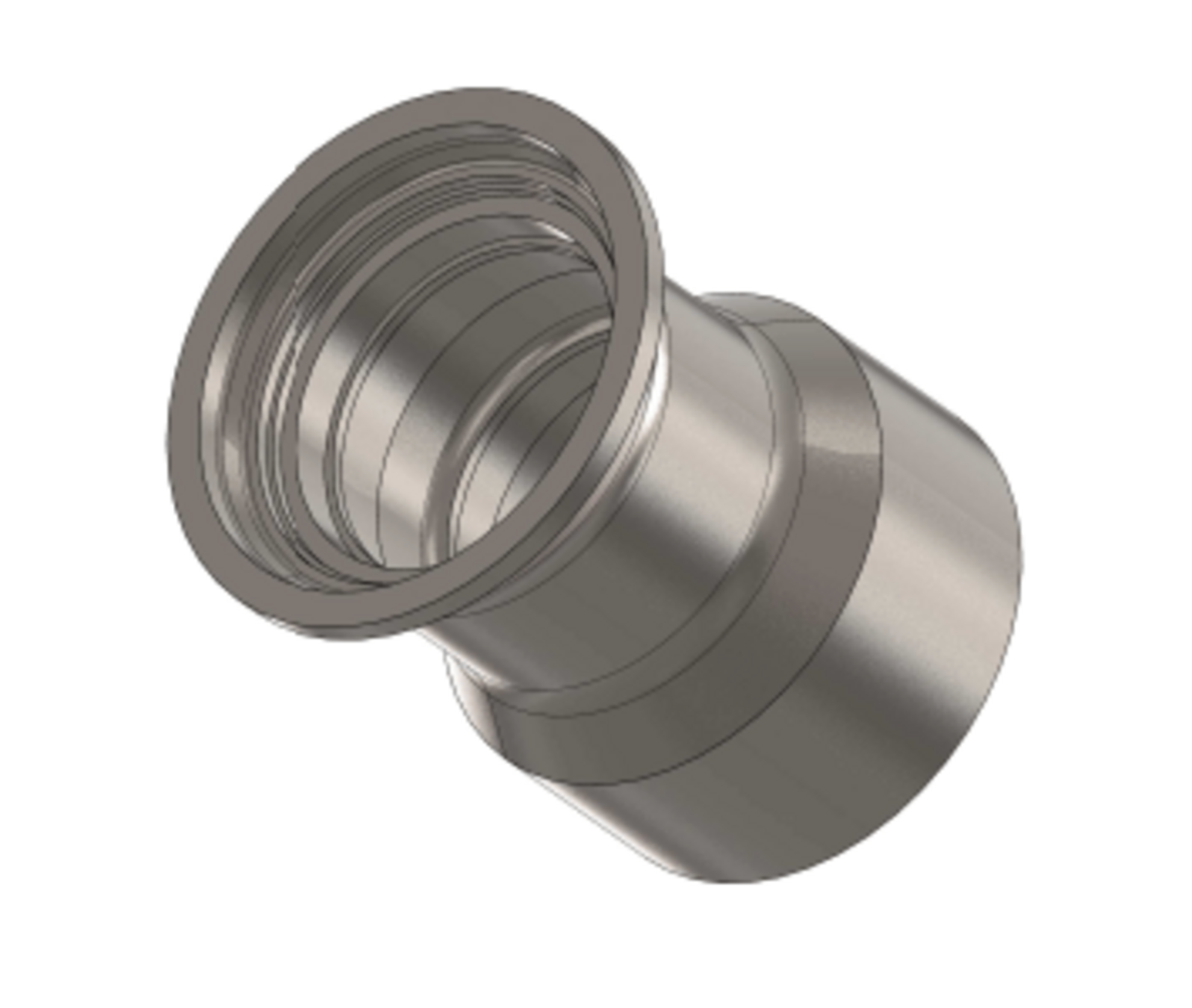 3D gerendertes Bild von einer Radnabe in der Baumaschinentechnik.