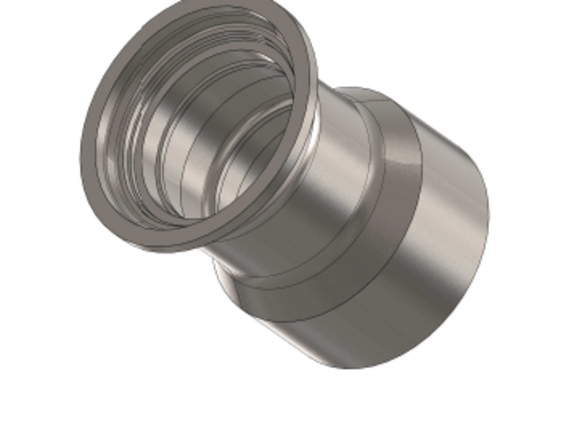 3D gerendertes Bild von einer Radnabe in der Baumaschinentechnik.