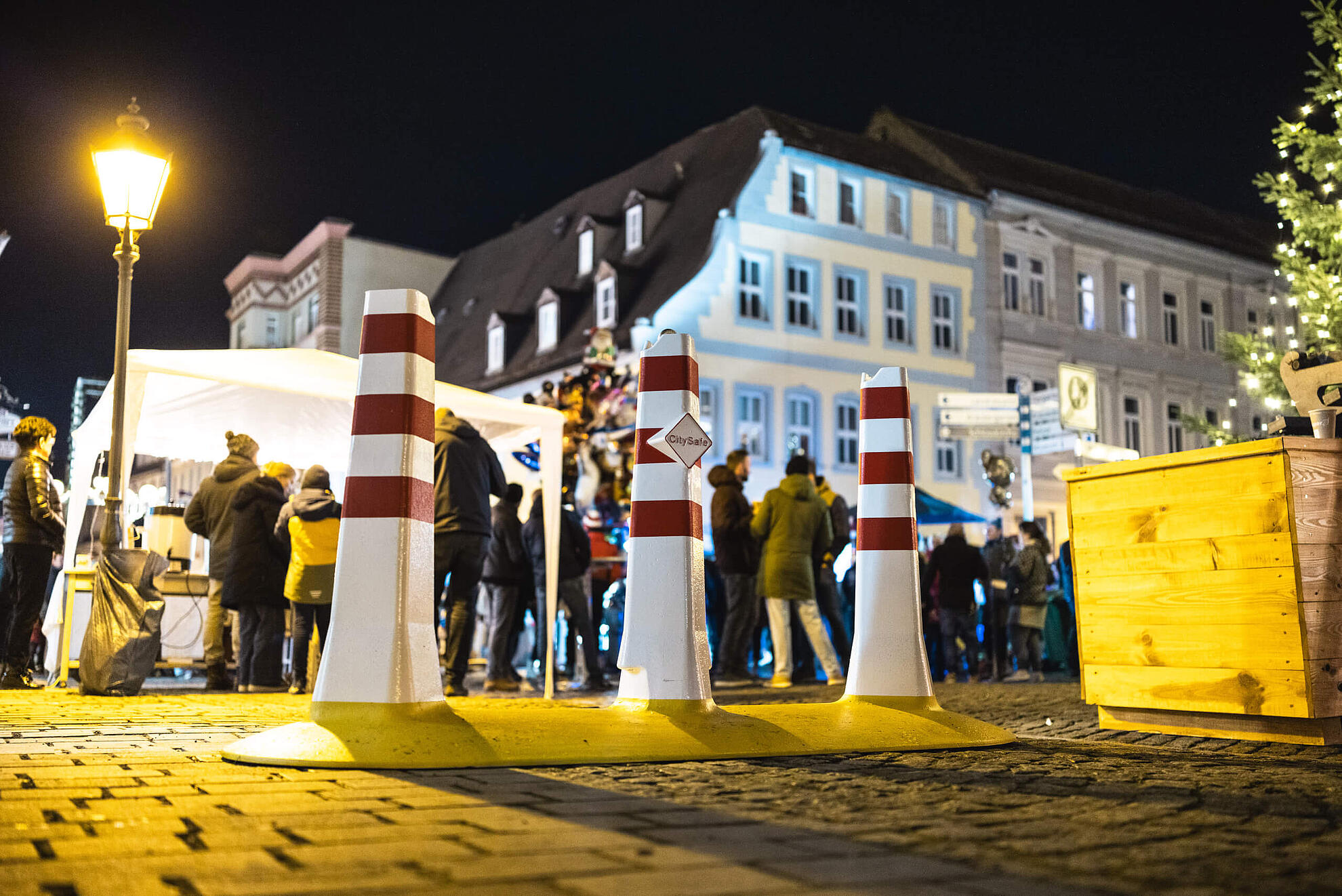 CitySafe am Weihnachtsmarkt Kreuzung