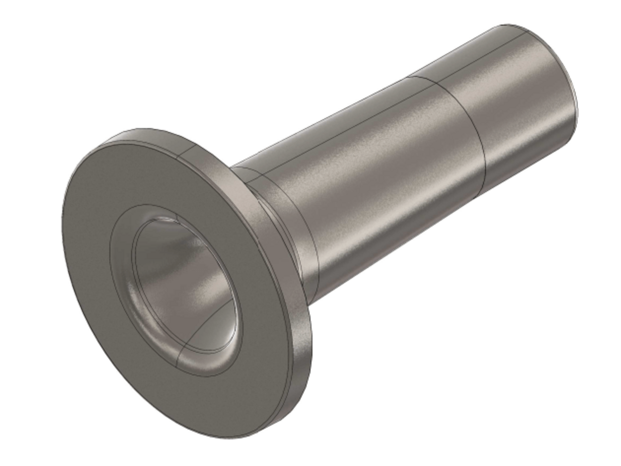 3D gerendertes Bild von einer Hauptrotorwelle in der Windkrafttechnik.