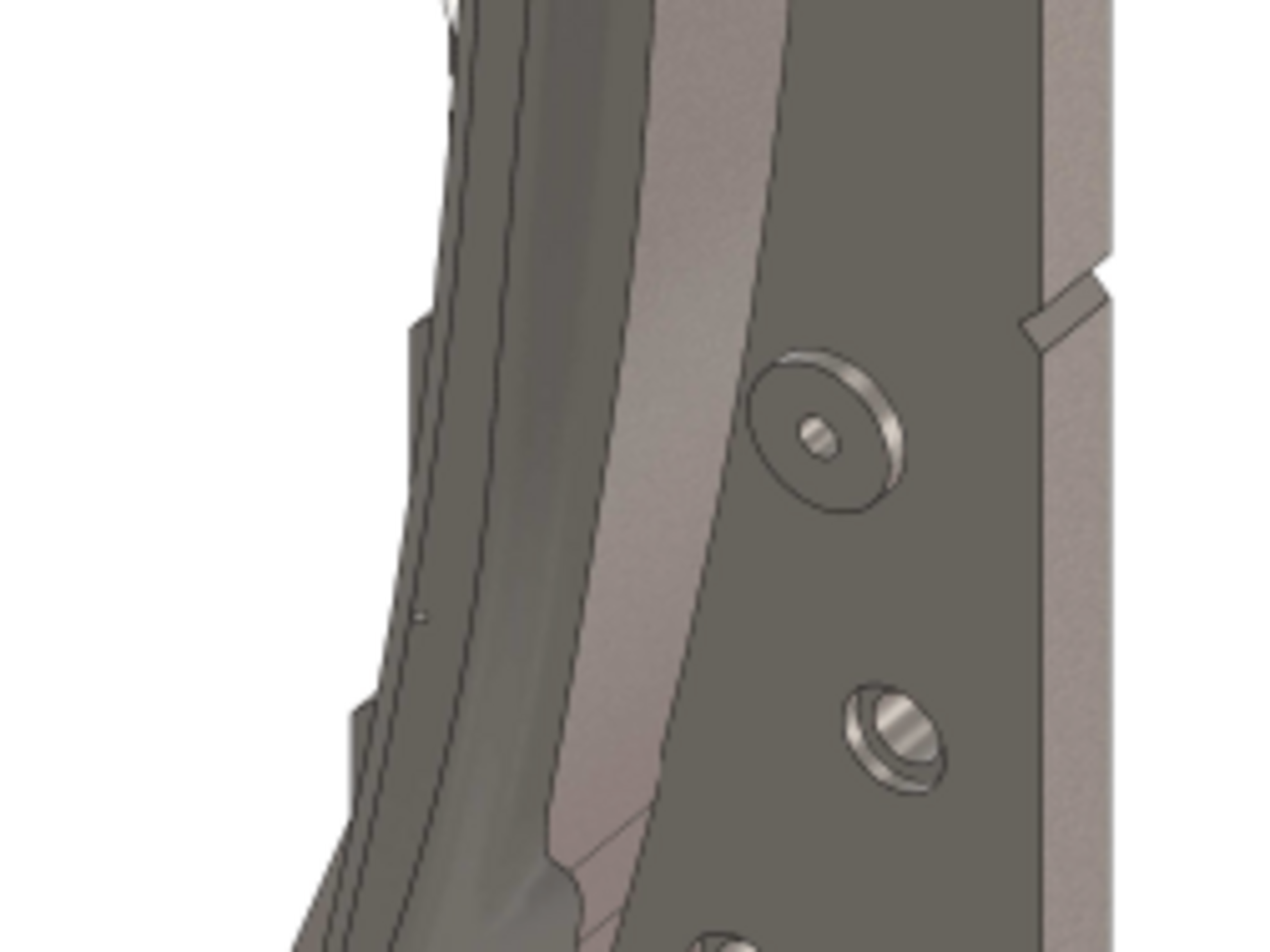 3D gerendertes Bild von einem Schneidmesser in der Werkzeugtechnik.