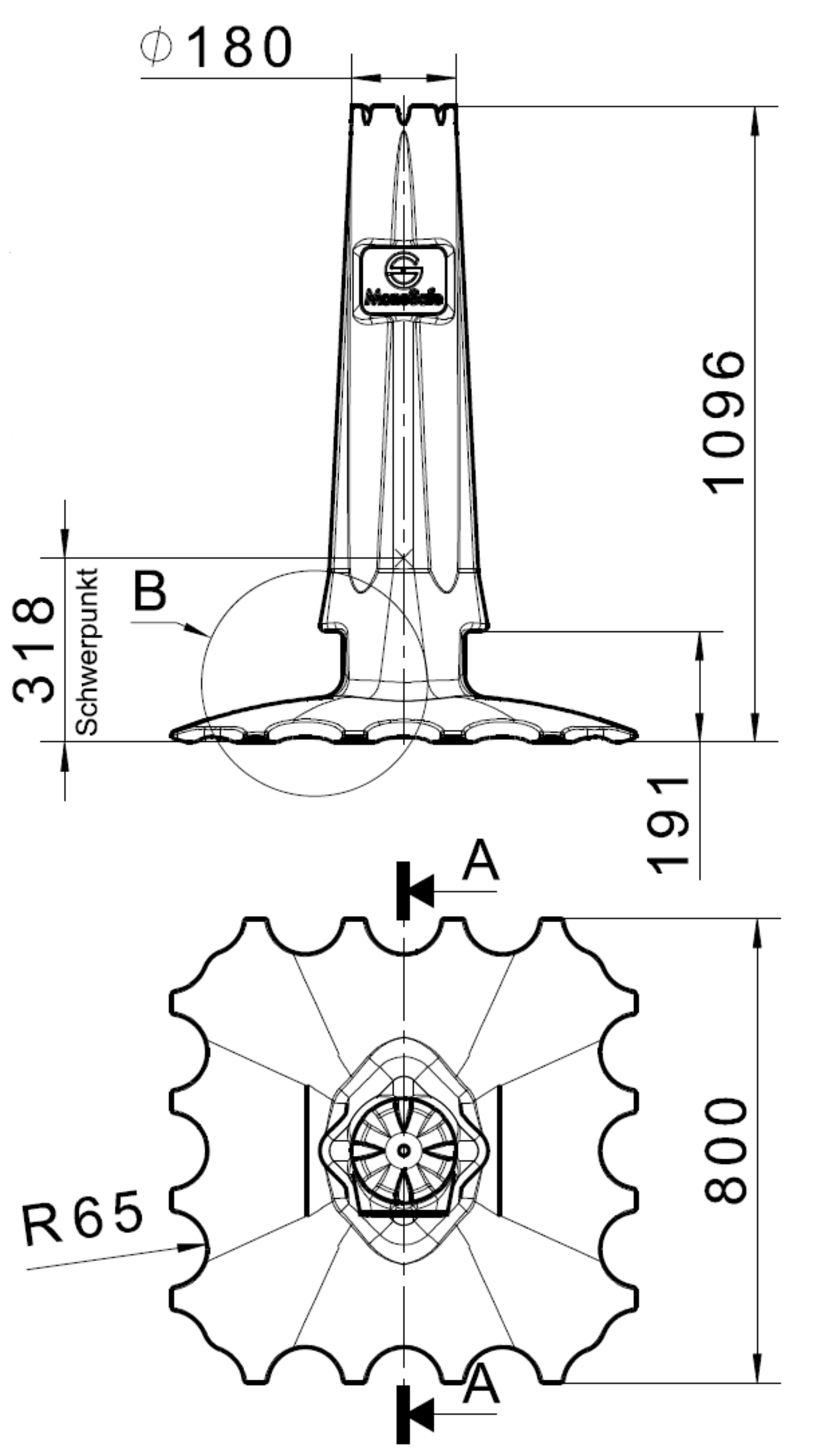 Technische Zeichnung MonoSafe