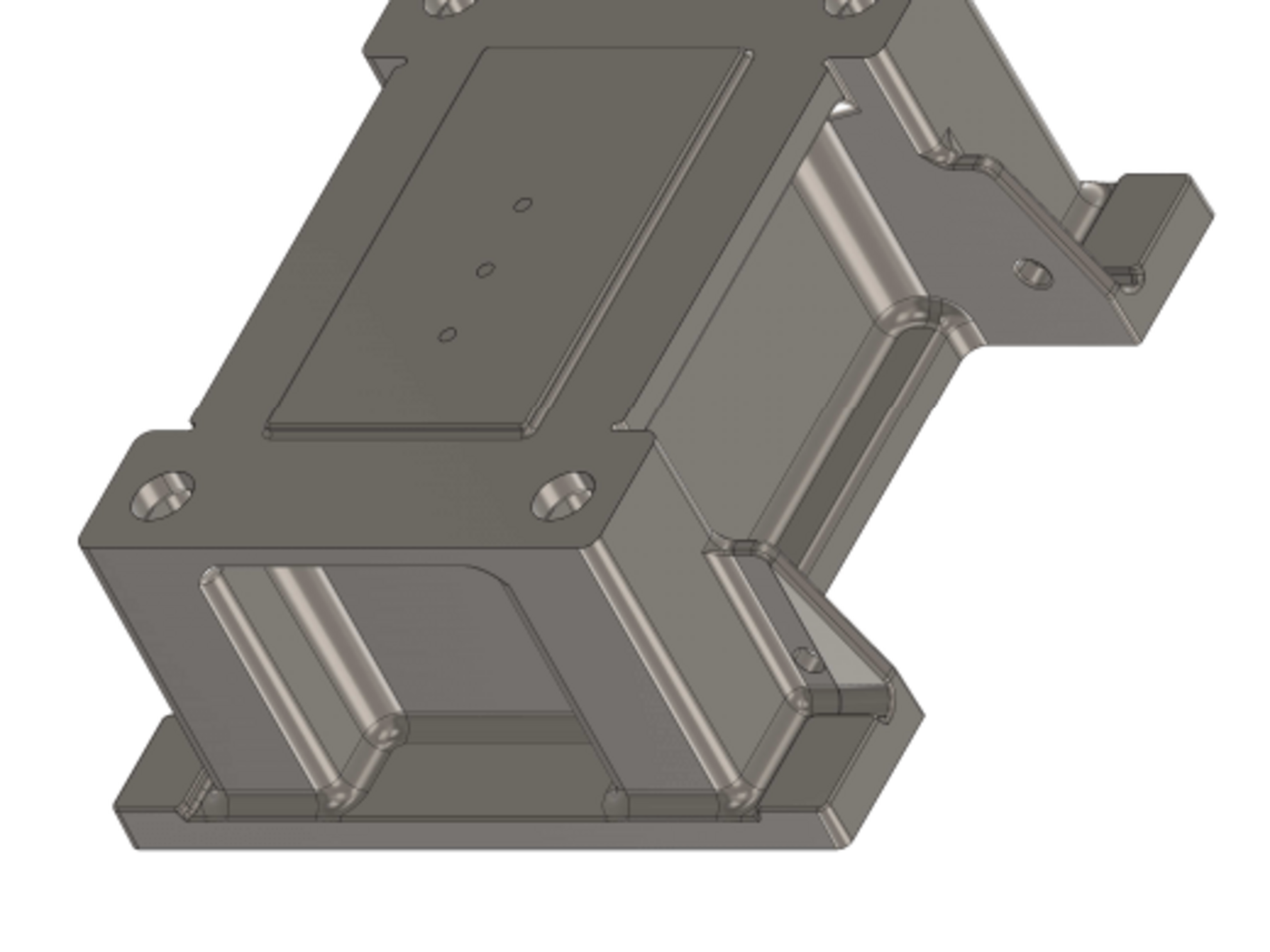 3D gerendertes Bild von einem Tisch in der Maschinenbautechnik.