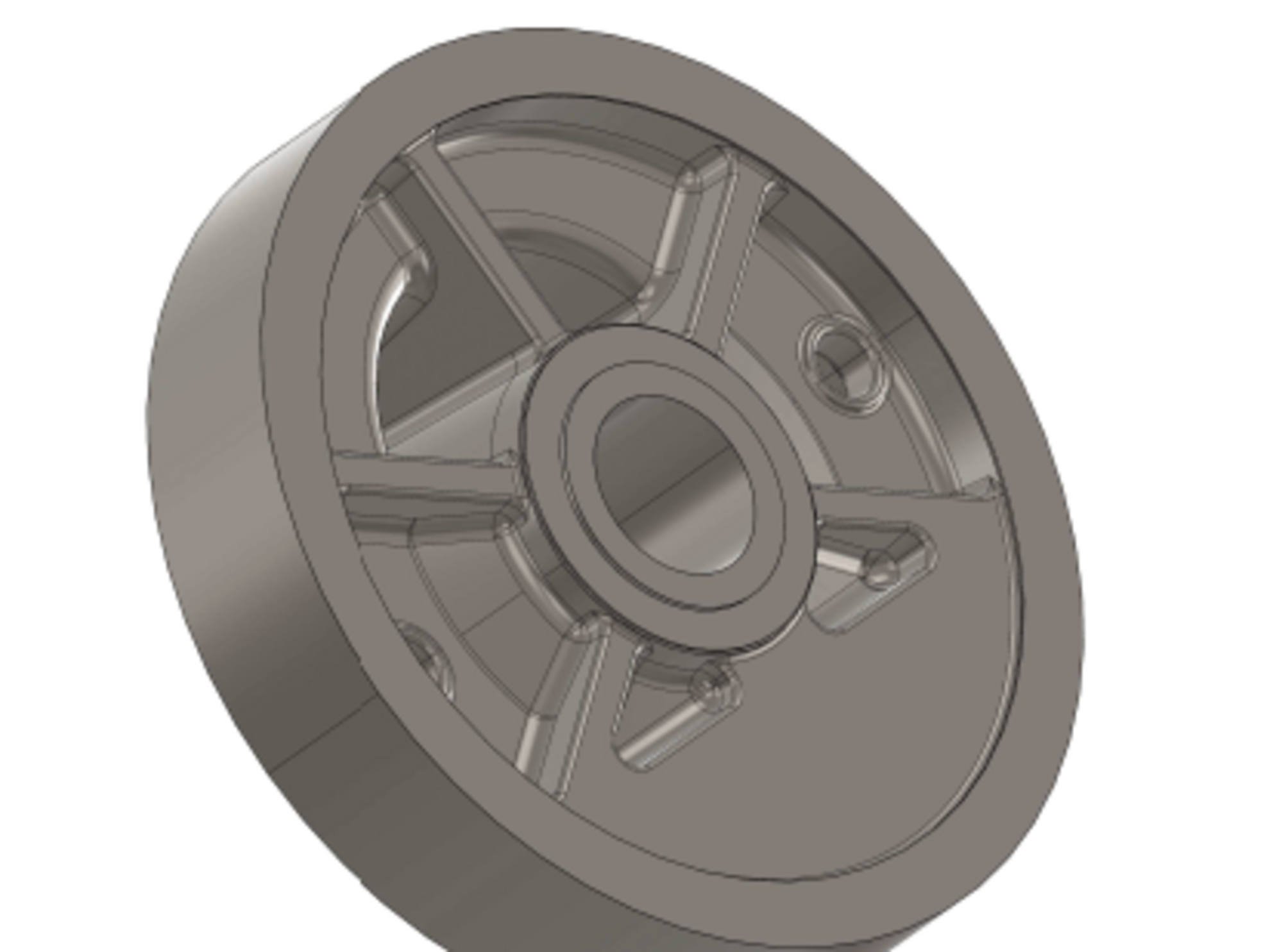 3D gerendertes Bild von einem Exzenterrad in der Maschinenbautechnik.