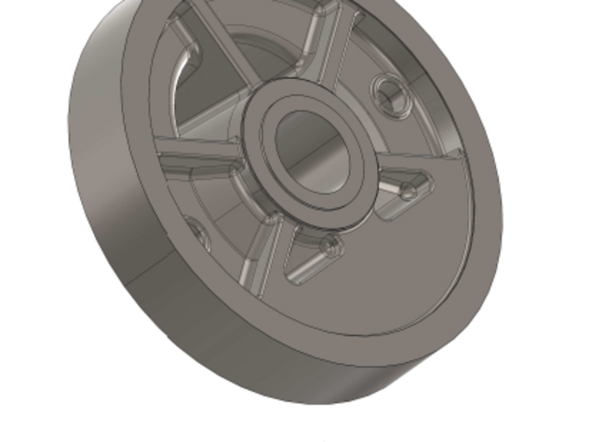 3D gerendertes Bild von einem Exzenterrad in der Maschinenbautechnik.