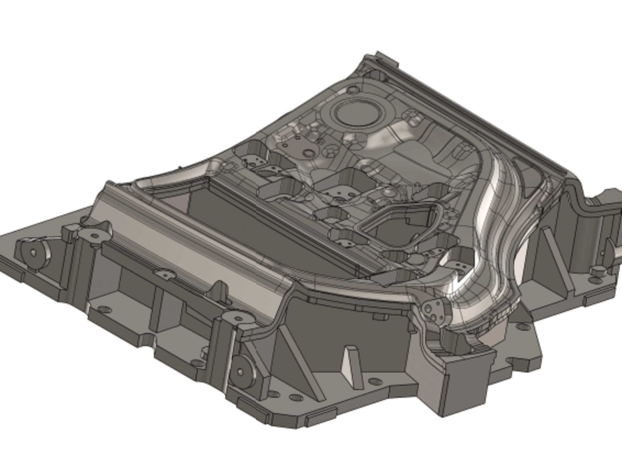 3D gerendertes Bild von einem Schneidaufsatz in der Werkzeugtechnik.