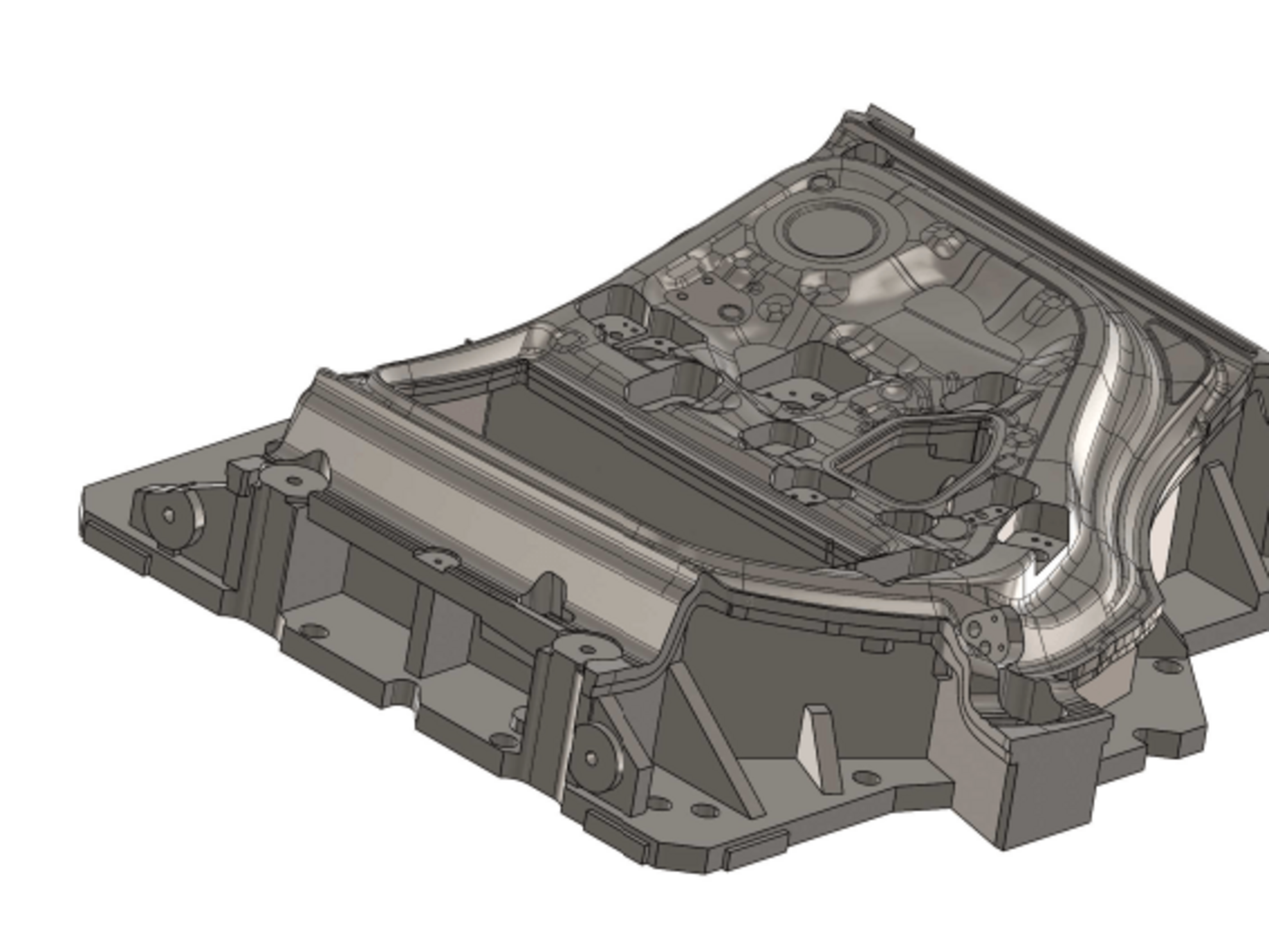 3D gerendertes Bild von einem Schneidaufsatz in der Werkzeugtechnik.
